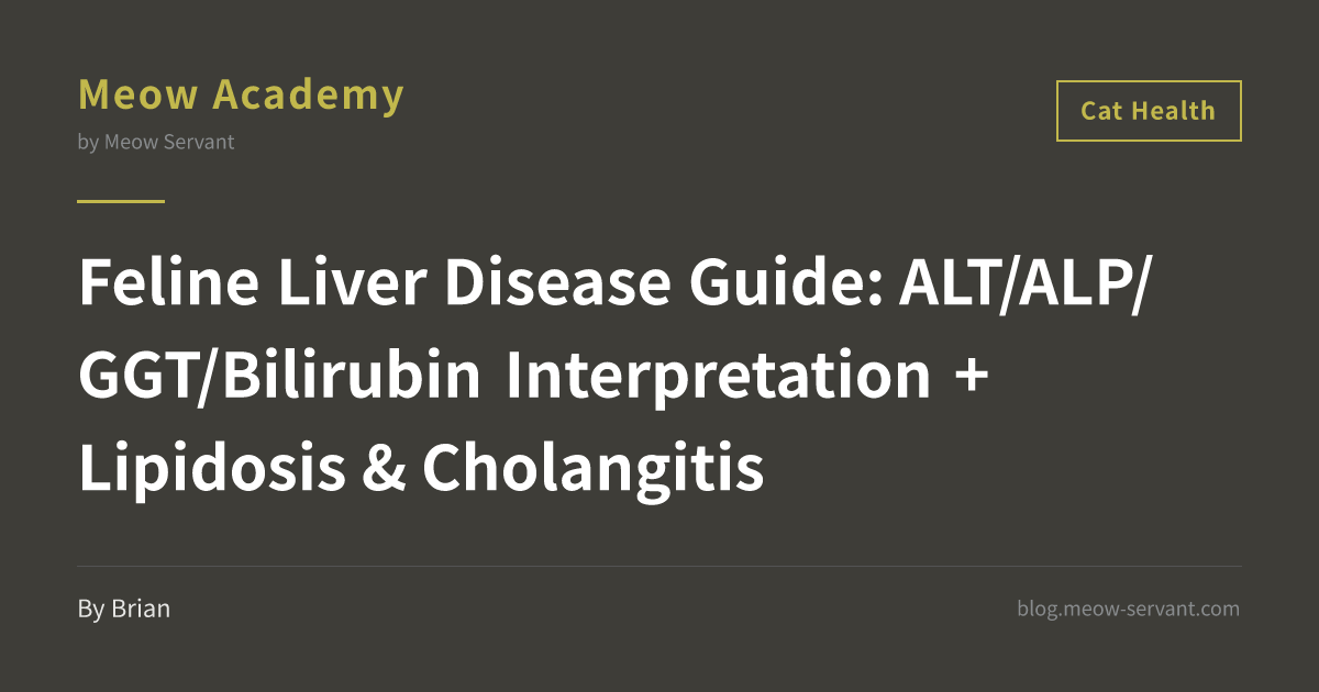 Cat Liver Enzymes Explained: ALT/ALP/GGT/Bilirubin Reference + Pattern ...