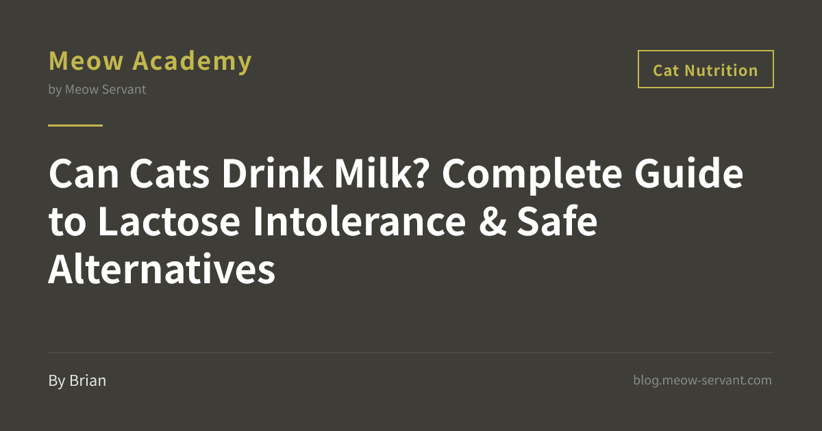 Can Cats Drink Milk? Lactose Intolerance Causes & Safe Alternatives ...