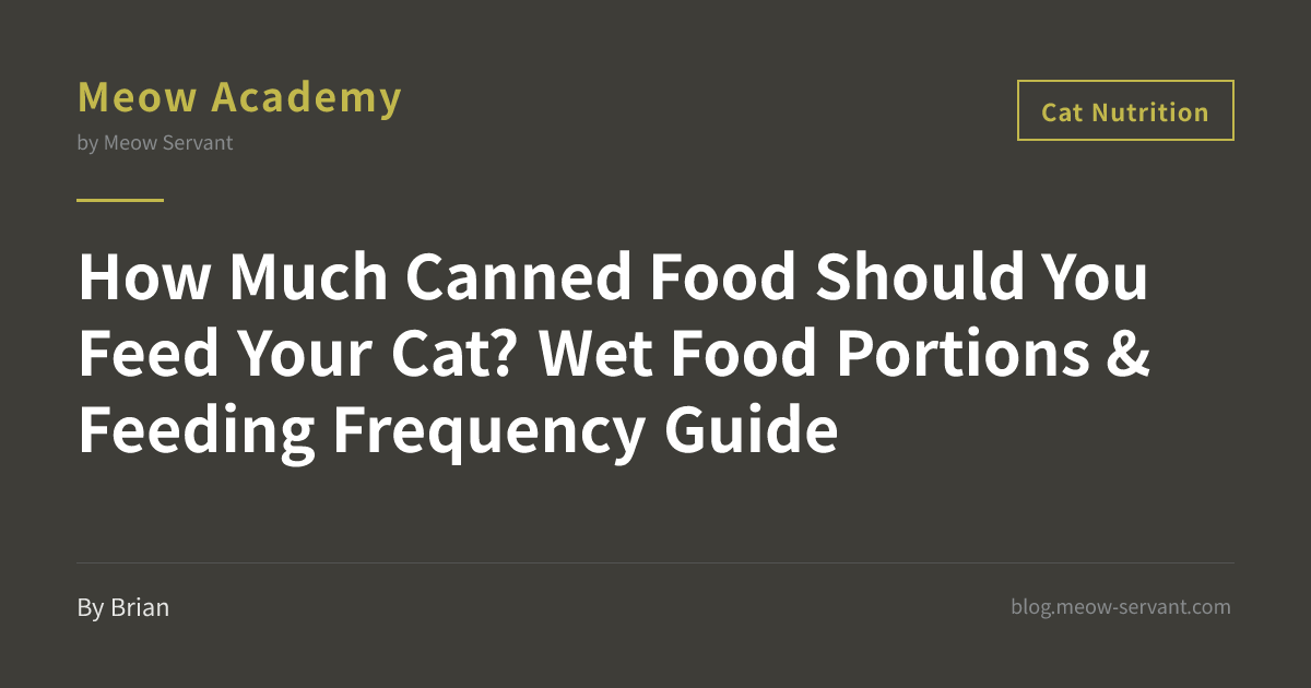 How Many Cans of Wet Cat Food Per Day? Feeding Chart by Weight (RER ...